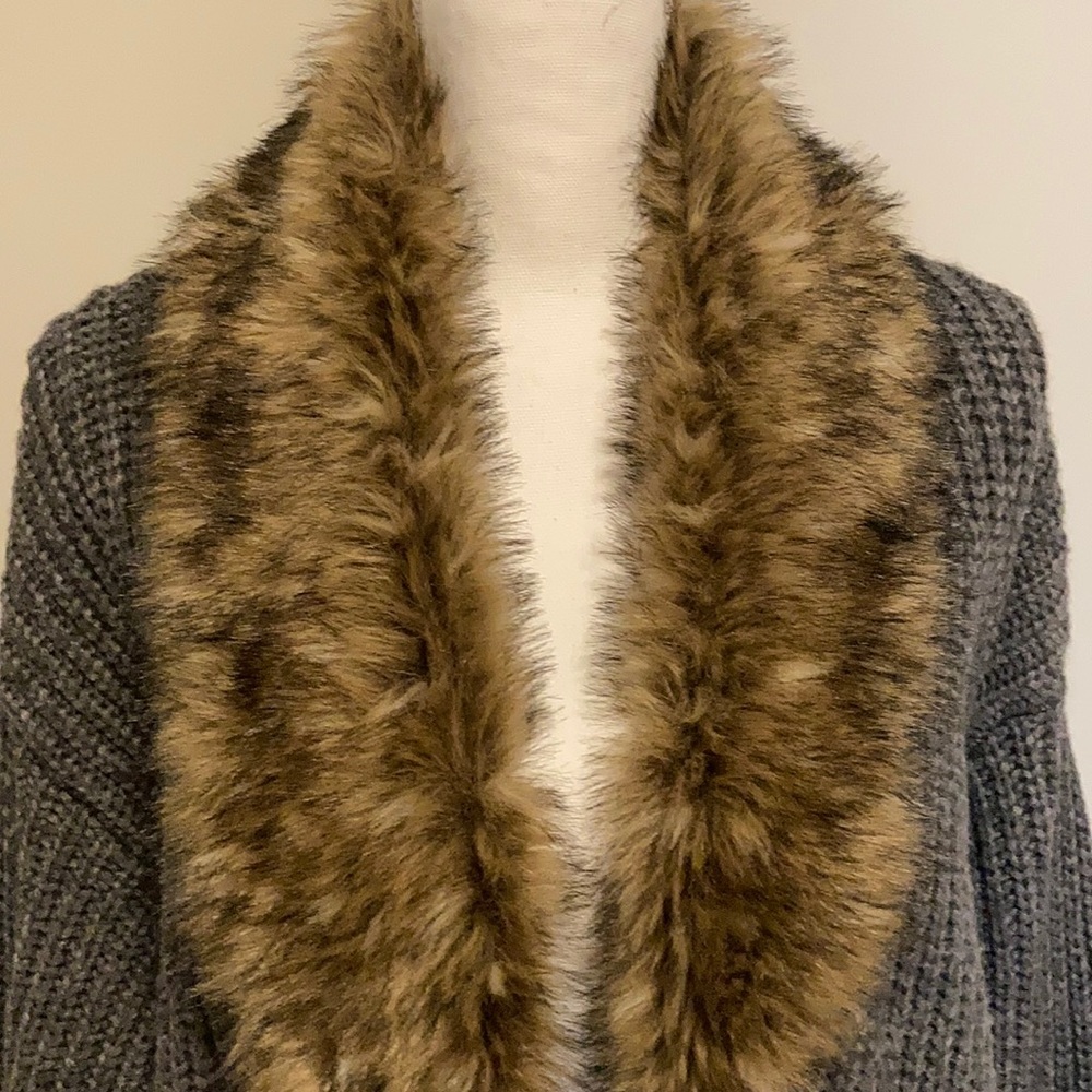 Ann Taylor Faux Collar Sweater Coat - Picture 7 of 12